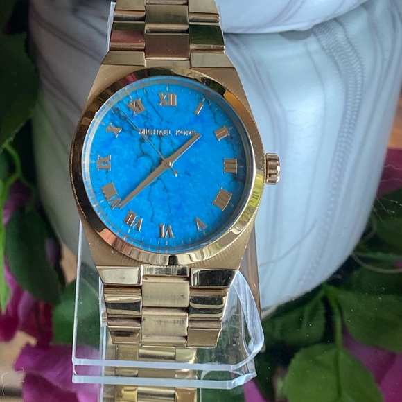 Michael Kors Turquoise Gold Tone MK-5894 - 38MM
